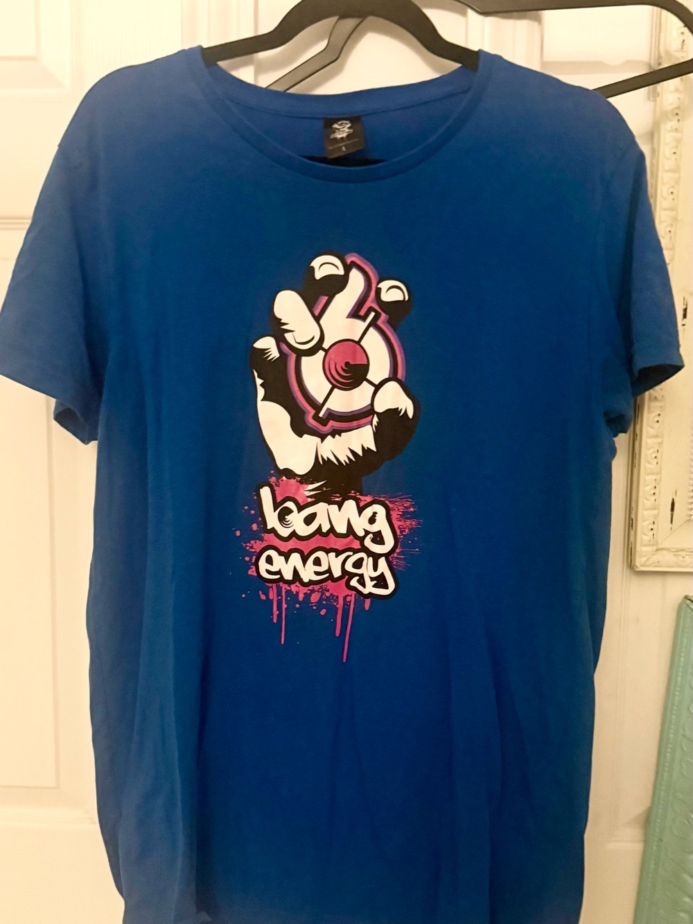 Bang Revolution Bang Energy Short-Sleeve Tee with Pink & White Graphic